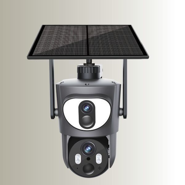 Dual Lens Dual Linkage Dual View Ubox 4G Solarkamera 5-40M IR Entfernung