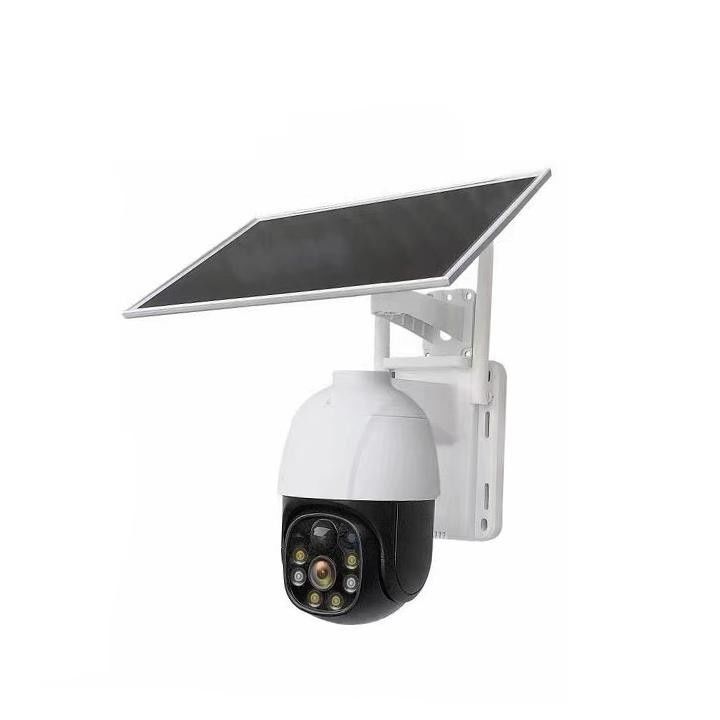 CE 2MP IP WiFi Solar-Sicherheitskamera PTZ 360 Grad H.265 drahtlos