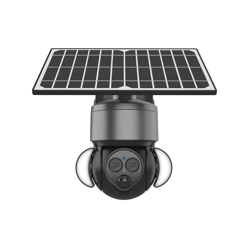6MP Vollfarbe Solar Outdoor Security Kamera 4G Solar PTZ Kamera OEM